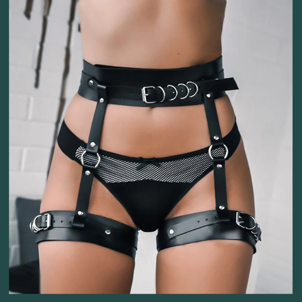 Fashion Women's Leg Thigh Harness Strap Garter Sexy Body Bondage Cage Waist Sword Belt Stockings Exotic Costumes Gothic Clothes