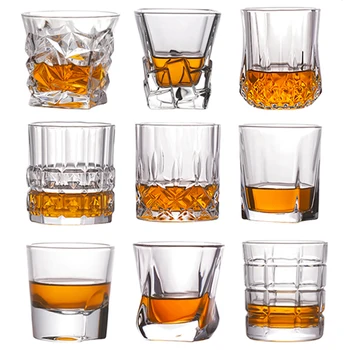 

Shot Whiskey Crystal Glass Party Wedding Wine Liquor Glass Coffee Tea Cup for Beer Spirits Funny Glasses European Creative Gifts