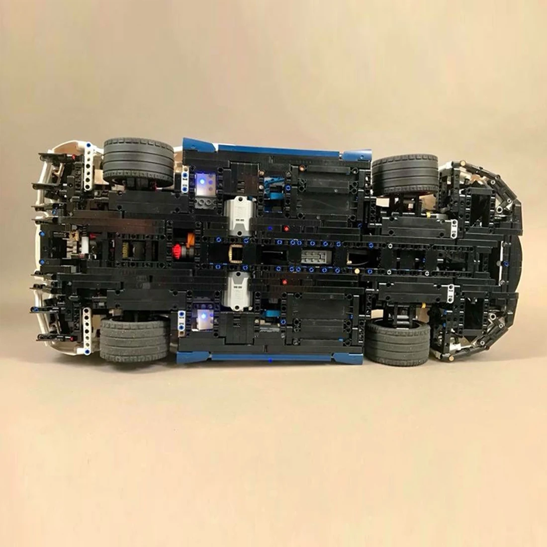 3556 шт MOC RC модель спортивного автомобиля высокого уровня в сборе, набор строительных блоков с двигателем и пультом дистанционного управления