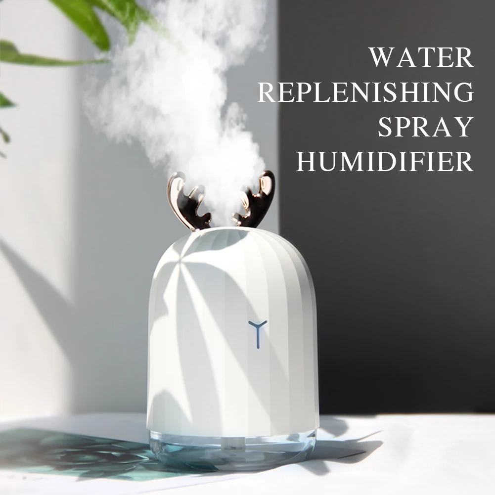 

USB Cool Mist Humidifier With Breathing Light Mini Reindeer Atomizer Home Relax Defuser Air Diffuser Creativity Night Light