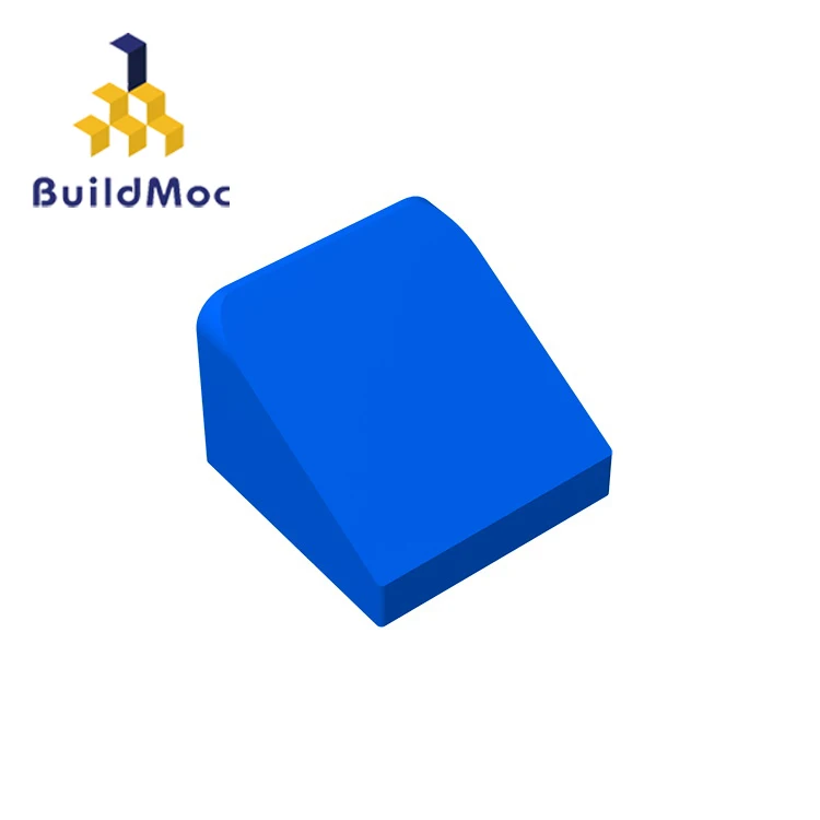 Светло-желтый BuildMOC склон 30 1x1x2/3 кирпич Technic changever Catch для строительных блоков части DIY развивающие творческие подарочные игрушки - Цвет: Светло-желтый