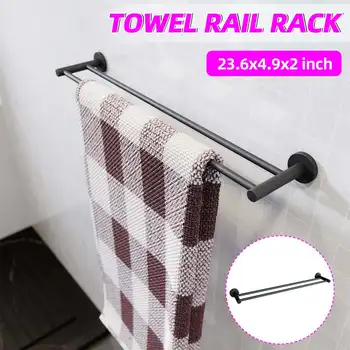 

Bathroom Hardware Set Black Robe Hook Towel Rail Bar Rack Bar Shelf Tissue Paper Holder Toothbrush Holder Bathroom Accessories