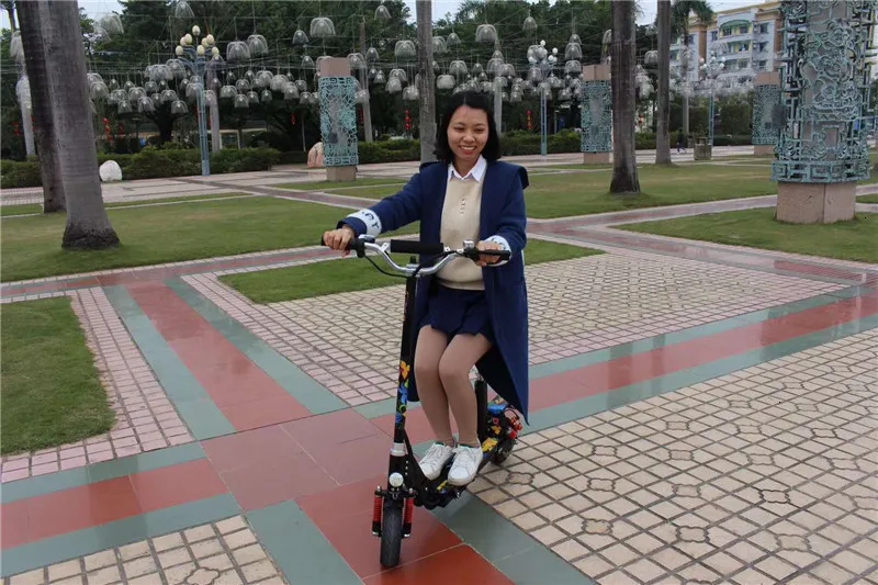 Daibot Folding Electric Bike Adults 2 Wheels Electric Scooters Electric Scooter Seat With Double SuspensionBrake System (10)