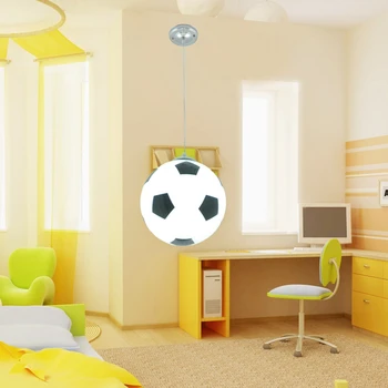 

Brand New And High Quality Unique Football Chandelier Lampshade Ceiling Ball Lamp Shade Home Garden Decoration Lighting Supplies