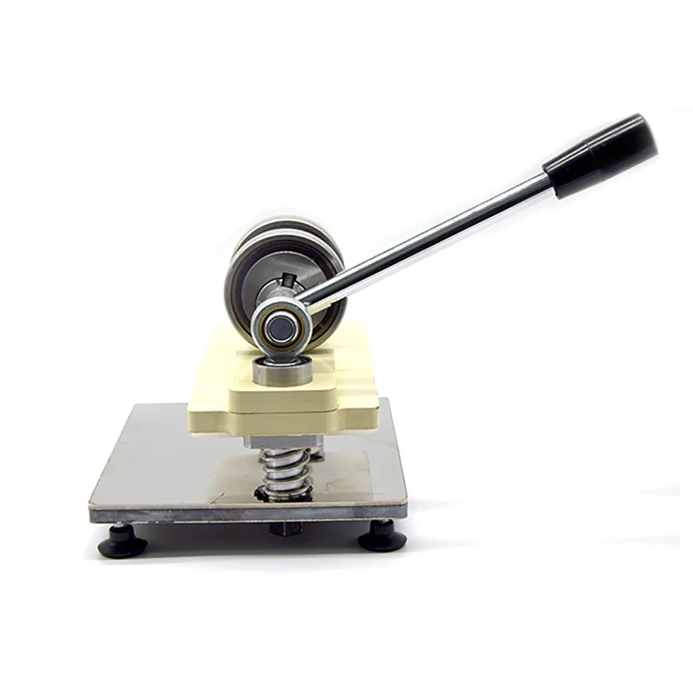 Double Wheel Hand Leather Cutting Machine Photo Paper PVC/EVA Sheet Cutter DIY Leather Die Cutting machine Punching Manual Press-2