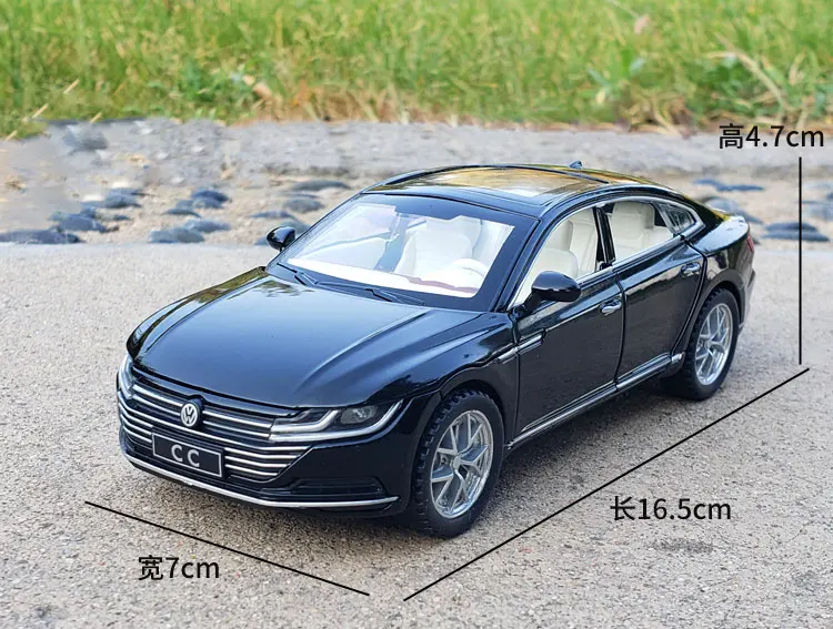 1:32 Volkswagen CC спортивный автомобиль литье под давлением Коллекция игрушек оттягивание имитация звука музыкальная с подсветкой модель транспортных средств металлическая игрушка купе