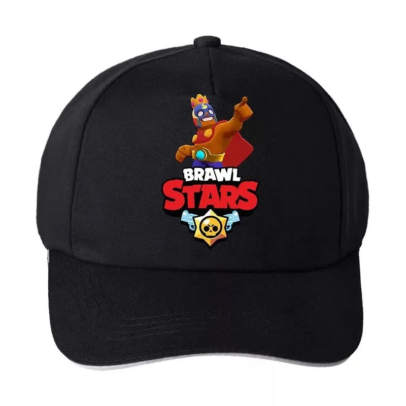 Бейсбольная кепка для костюмированной игры braw stars, бейсбольная Кепка Snapback, регулируемая Солнцезащитная бейсбольная кепка в стиле хип-хоп, аксессуары