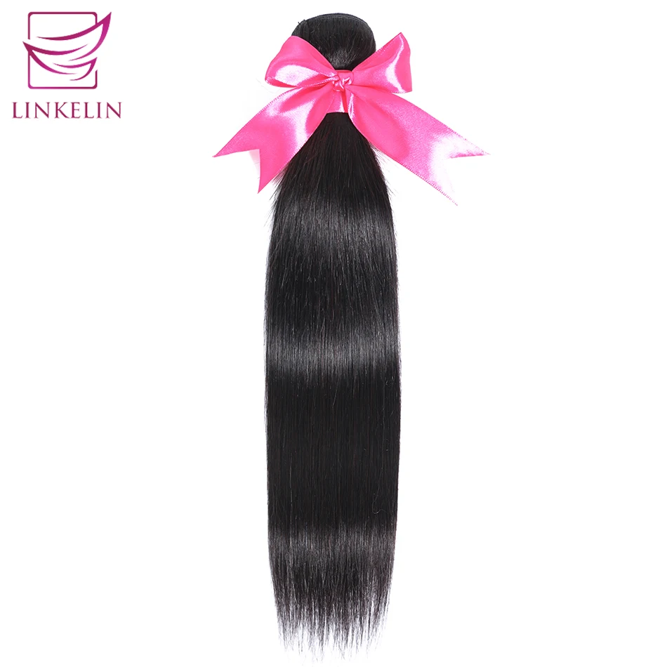 LINKELIN волосы перуанские прямые пряди Remy человеческие для наращивания натуральный
