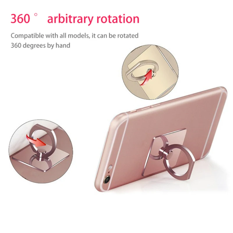 flexible mobile holder Rotatable Metal 360 Degree Spin Phone Ring Holder Finger Ring Подставка Для Телефона Cute Cell Grip Socket For SmartPhone Iphone best mobile holder for car