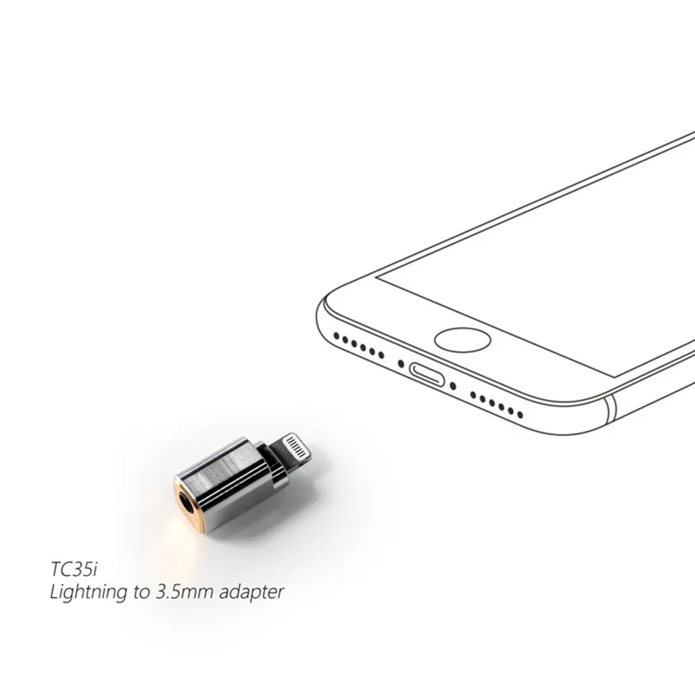 Стереоконвертер DD HiFi TC35i Lightning штекер гнездо 3 5 мм для iPhone iPad iPod|Аксессуары