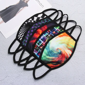 

Hot 1PC Fashion Printed Sunscreen Face Masks Anti-Haze Men Women Unisex Washable Breathable Beauty Worker Dustproof Tools New