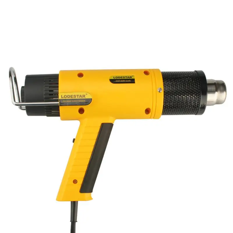 Heat Gun 220V 1800W 2 Modes LCD Display US Plug with Nozzle Power Tool