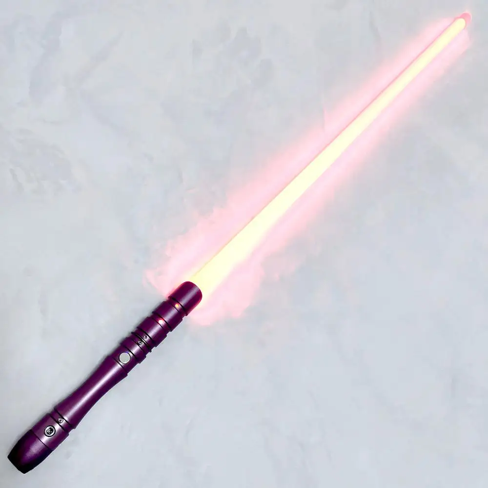 Светильник, меч, игрушка для детей, RGB Force FX, тяжелый, Дуэльный, меняющий цвет, металлический звук, FOC, ученик, светильник, saber, Звездные войны, светильник, Saber - Цвет: purple handle