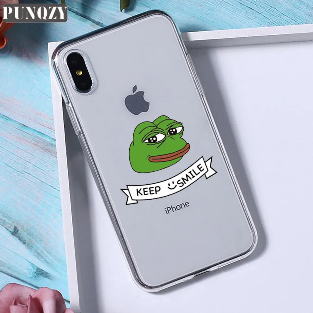 Забавный чехол для телефона Pepe The Frog Happy Cry fees Good Man для iPhone 11 pro max 6 6S 8 7 Plus 5 5S X XR XS MAX силиконовый чехол из ТПУ - Цвет: TPU A436