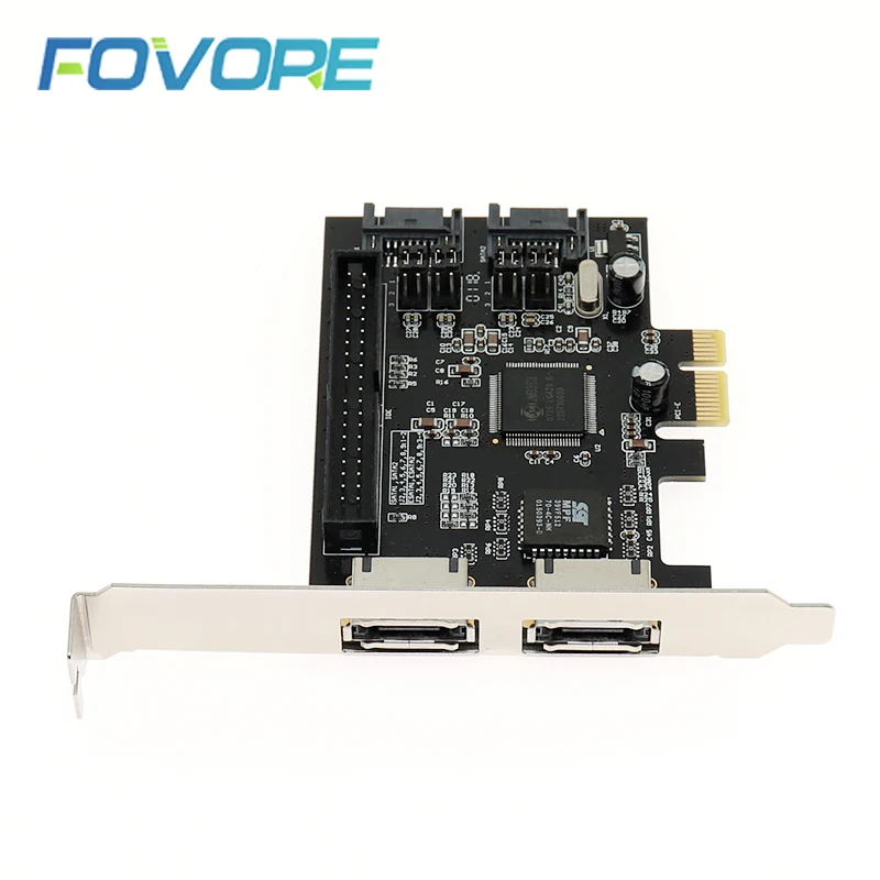 2 порта SATA IDE PCI e адаптер к eSATA x2 комбинированный конвертер RAID контроллер карта чип