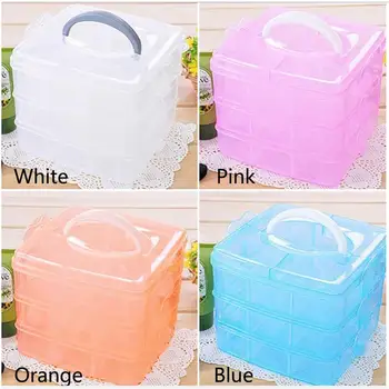 

Box Jewelry Makeup W/ Cover Storage Case Transparen Jewellery Comstic Case