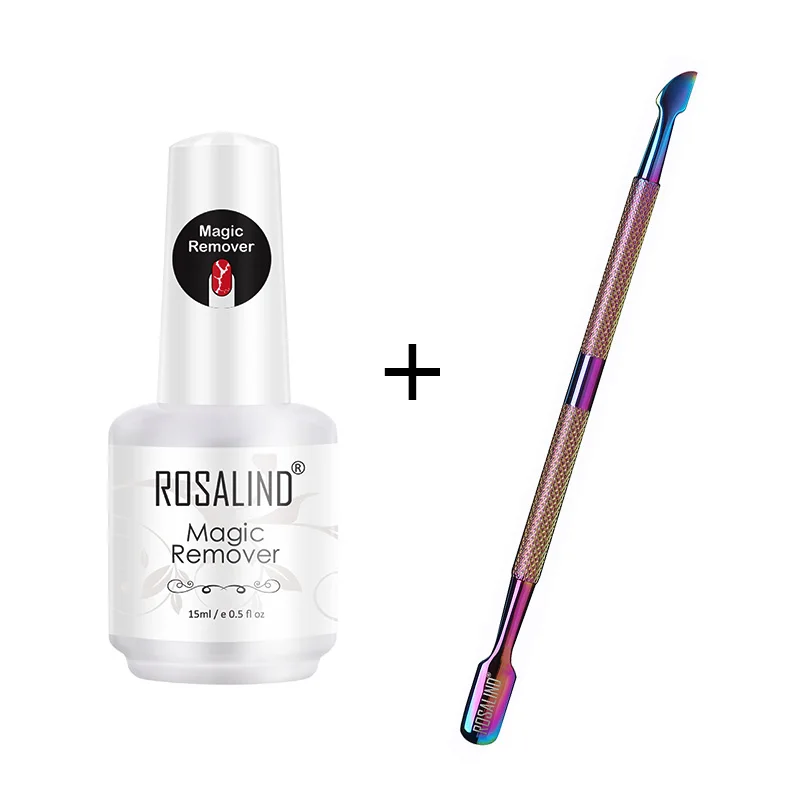 2pcs Set 01 ROSALIND волшебное средство для снятия гель-лака в течение 2-3 минут отшелушивает Лаки базовое верхнее покрытие без замачивания воды - Цвет: 2pcs Set 01
