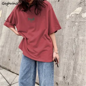 

T-shirt Women Printed Short Sleeve O-neck Daily BF Casual Trendy Loose Soft Harajuku Oversize All-match Chic Womens Tshirt New