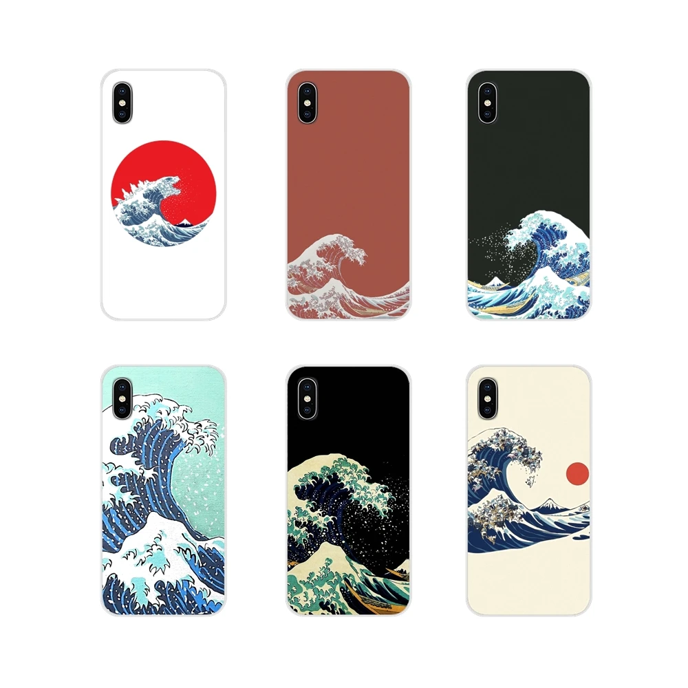 Accessories Phone Cases Covers Hokusai The Great Wave For Samsung A10 A30 A40 A50 A60 A70 M30 Galaxy Note 2 3 4 5 8 9 10 PLUS | Мобильные