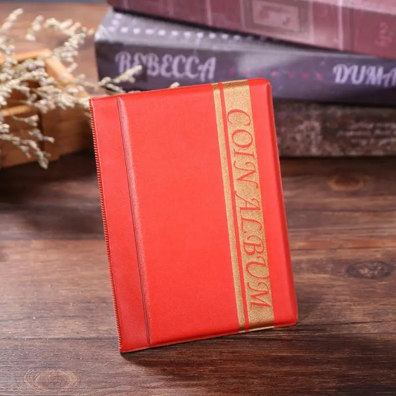 120 карманов Альбом для монет Коллекция Книга памятные держатели для монет