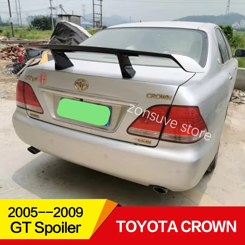 Использовать для toyota crown спойлер 2005 06 07 08 09 год ABS пластик Материал заднее декоративное крыло EX стиль GT Спортивные Аксессуары