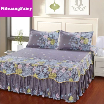 

bedspread single piece decorative bed cover set queen full king twin size 1.5/1.8/2.0m bed set luxury bedding