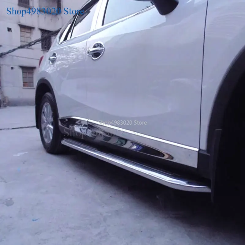 ABS Хромированная Автомобильная Боковая дверь, защитная накладка для 12-16 MAZDA CX-5 CX5 2012 2013 аксессуары 4 шт