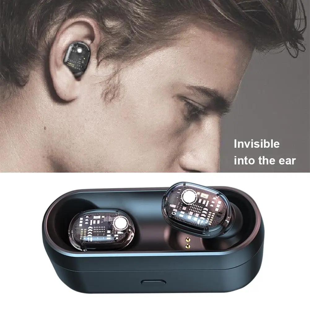 Спортивные Bluetooth наушники 5,0 беспроводные TWS 3D стерео наушники Легкая удобная гарнитура с двойным микрофоном