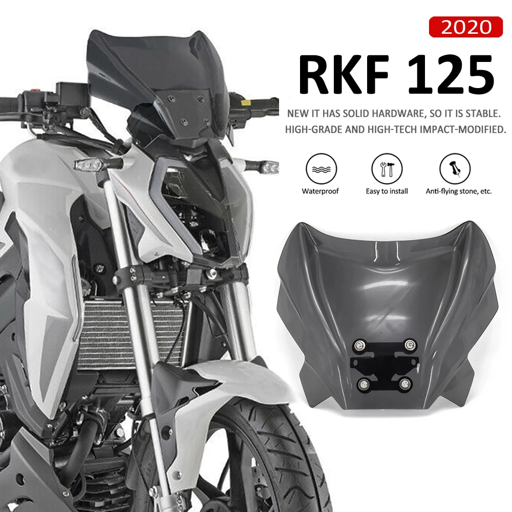 

For KEEWAY RKF 125 2018 2019 2020 New Motorcycle Accessories Windshield Windscreen Wind Shield Deflectore RKF125