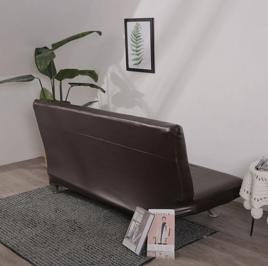 Slip surface Brown ПУ водонепроницаемый чехол для дивана все включено плотная обертка эластичный протектор для дивана полотенце чехол крышки без подлокотника диване покрывало кровать - Цвет: Slip surface Brown