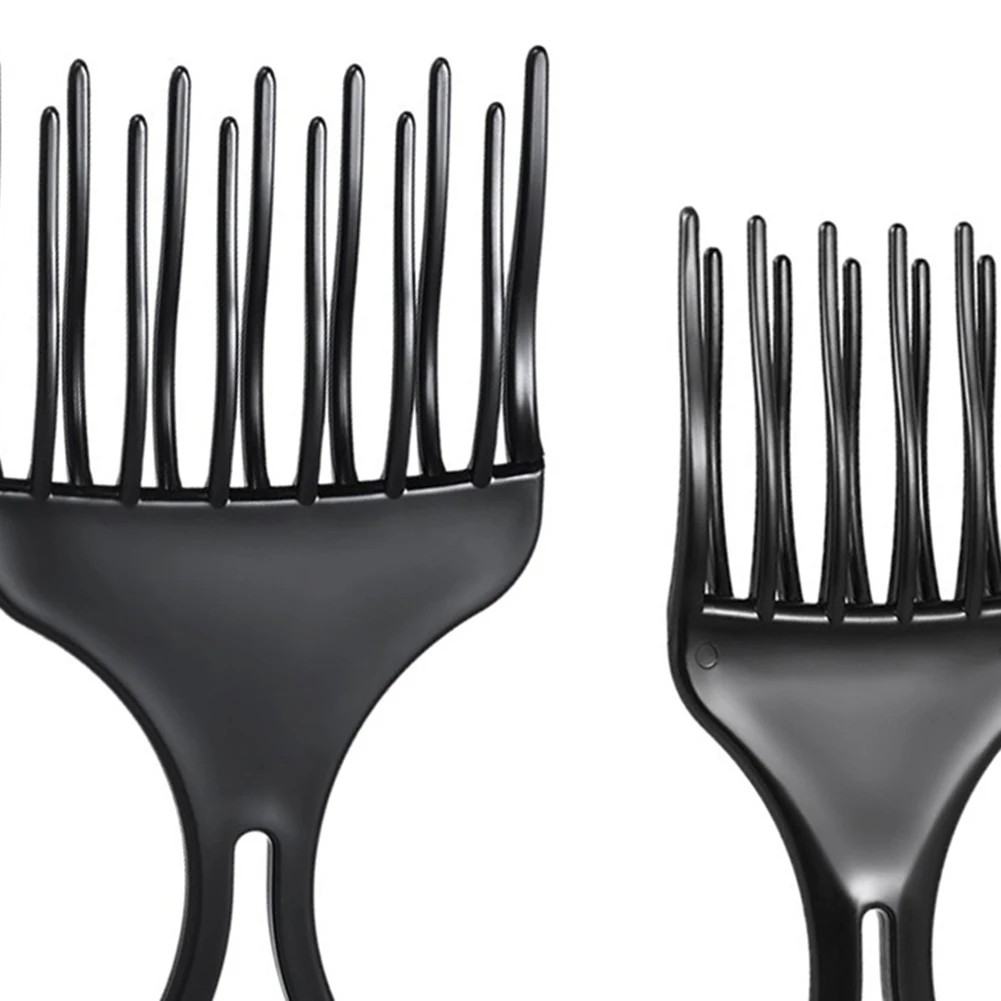 Pro Hairdressing Fork Comb Afro-Comb Hair Styling Tools Wide Teeth Hairbrush Durable Hairstyle Pick Pull Combs Hair Care Tool