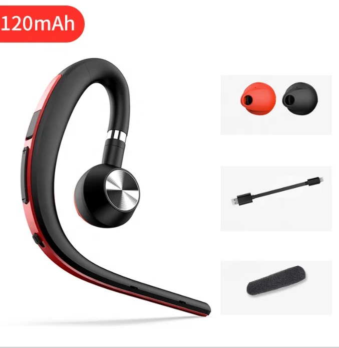 D15 180 rotation left and right Ear Hook Bluetooth Earphones TWS Earbud Headset Single Side Wireless Headphone For Business