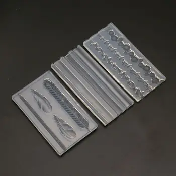 

3Pcs DIY Rose Floral Leaves Bar Hairpin Slilcone UV Resin Mold Flower Feather Barrettes Resin Mold Jewelry Making Tools