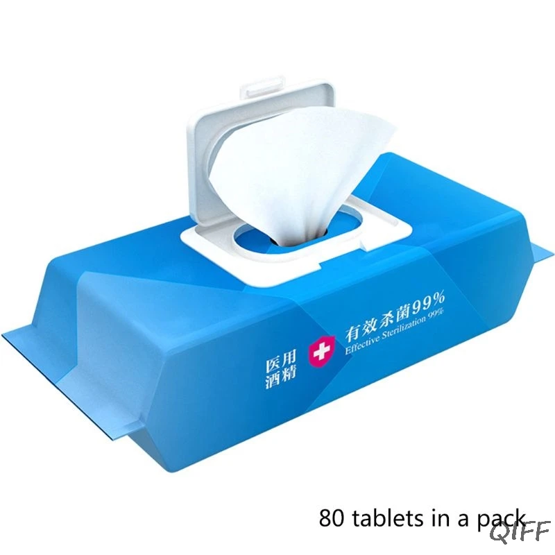

80Pcs Flip-Top Alcohol Disinfecting Wipe Sterilization Sanitizing Antiseptic Pad