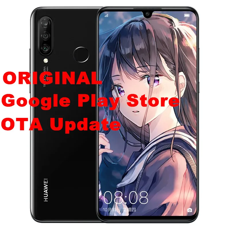 Смартфон huawei P30 Lite Nova 4e, Android 9,0, 4G, отпечаток пальца, 32 МП ID, 3340 мА/ч, 4 камеры, четыре ядра, 6,15 дюйма