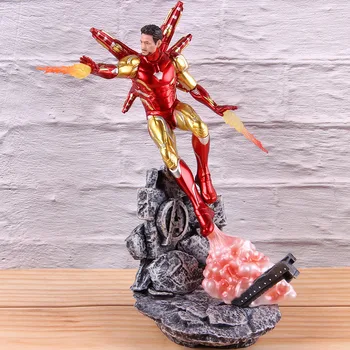 

Marvel Avengers Endgame Iron Man Mark 85 Action Figure Ironman MK85 Tony Stark Statue PVC Collectible Model Toys for Boys Gift