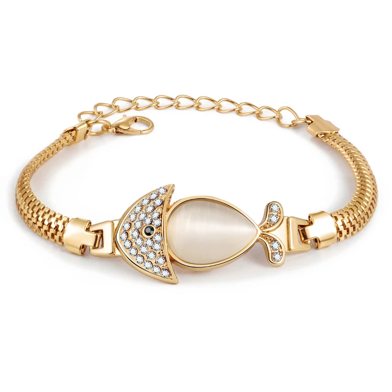 Модный золотой браслет с кристаллами для женщин, простые регулируемые браслеты, ювелирные изделия, вечерние, подарки - Окраска металла: sl1359
