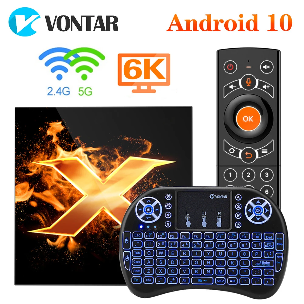Media-Player Tv-Box Voice-Assistant Andriod Wifi Youtube 60fps 6K Vontar X1 Google 10-Tvbox