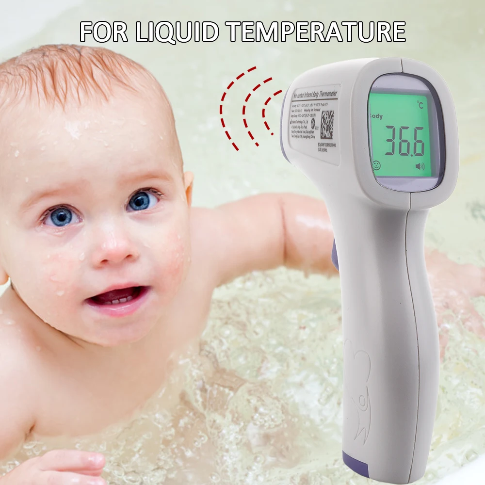 

LCD Baby Forhead Thermometer Portable Handheld Digital Temperature Meter Gun Non Contact IR Infrared Baby Body Thermometer Tool