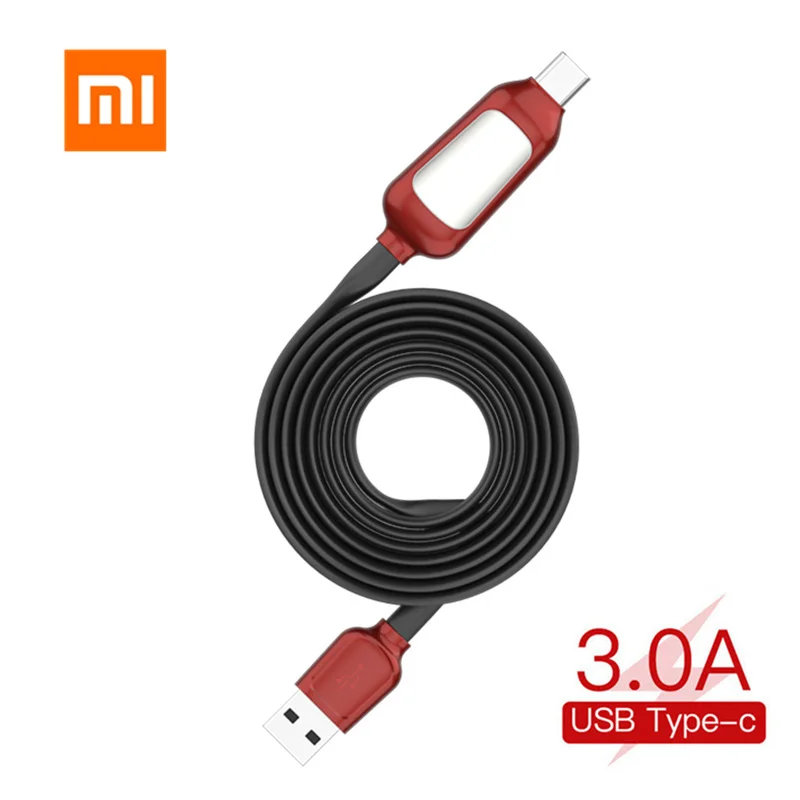 

Mijia WSKEN 3A Magnetic Type C Micro USB Fast Charging Data Cable With LED Light Wire Cord Magnet Charger For Huawei Xiaomi