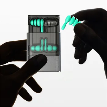 

2pairs Noise Cancelling Ear Plugs Soft TPE Reusable Hearing Protection Earbuds for Sleep Study Anti-noise Waterproof Accessories