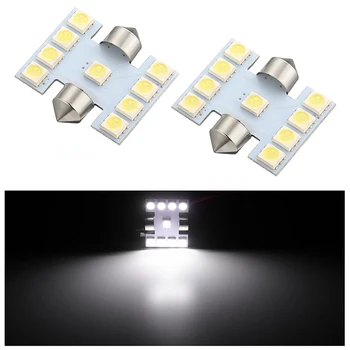 

2pcs super bright indoor lighting reading lamp led For HYUNDAI verna ix35 ELANTRA MISTRA KIA RIO K2 31mm 5050 9 SMD