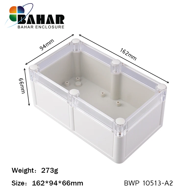 

custom IP68 Waterproof junction box plastic electronic project box abs electrical box diy outdoor instrument case 162*94*66mm