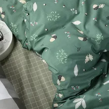 Пол метра зеленое настроение Цветочная трава плед принт хлопок постельные принадлежности ткань для постельных принадлежностей наволочка простыня из четырех частей рукав T1102