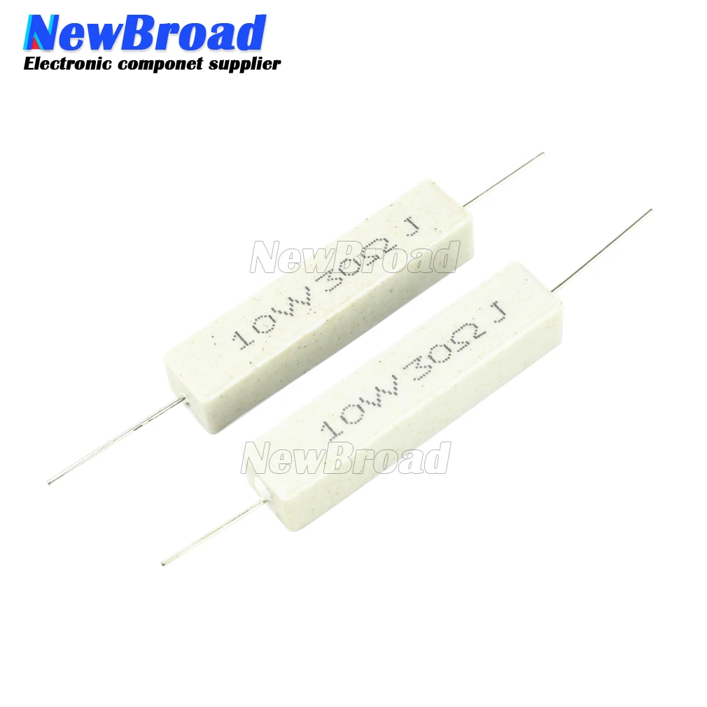10pcs 10W Cement resistance resistor 1 2 5 8 10 15 20 25 100 ohm 1R 2R 5R 8R 10R 15R 20R 25R 100R 1k 2k 10k | Электронные