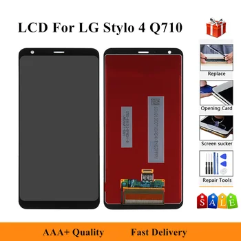 

100% Tested Display For LG Q Stylo 4 Display Q710CS Q710MS Q710 LCD Digitizer Assembly Replacement Parts +tools