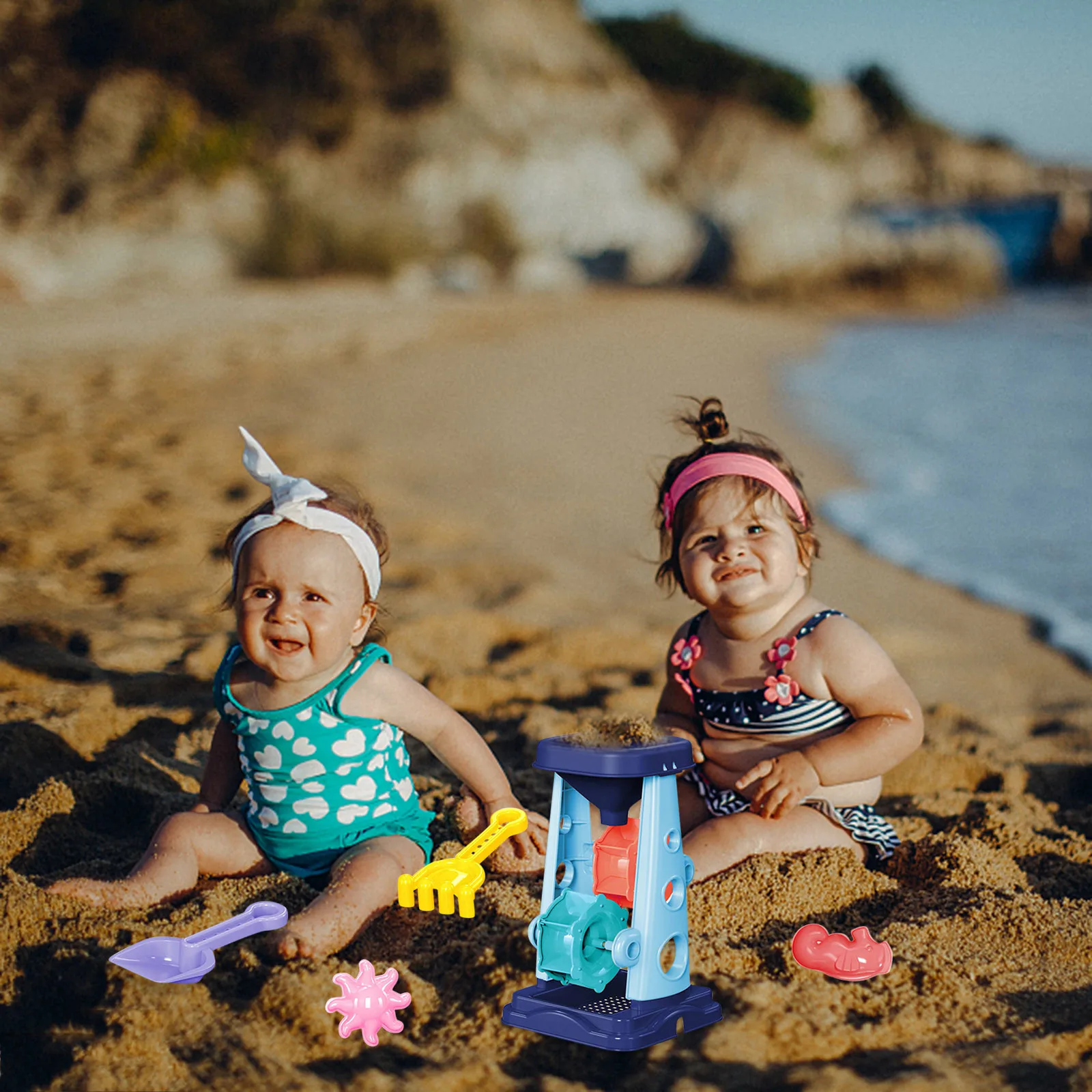 5個ビーチおもちゃ砂セット砂場ビーチ再生砂水ゲーム夏の屋外のおもちゃ少年少女のための水プレイセット子供ギフト Beach Sand Toys Aliexpress