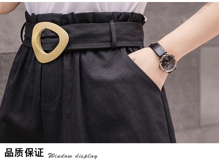 New autumn High waist Elastic shorts women fashion elegant Korean version female shorts