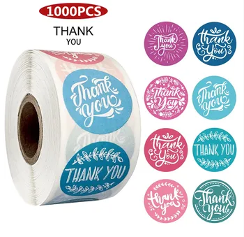 

Round Olive Thank You Stickers Seal Labels 1000pcs 1Inch for Wedding Favors Party Handmade Scrapbook Envelope Stationery Sticker