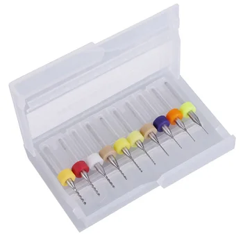 

10pcs 0.3-1.2mm Micro PCB Drill Bit For Drilling Printed Circuit Board Spiral Twist Drill Bit Carbide PCB Drill Bit Set